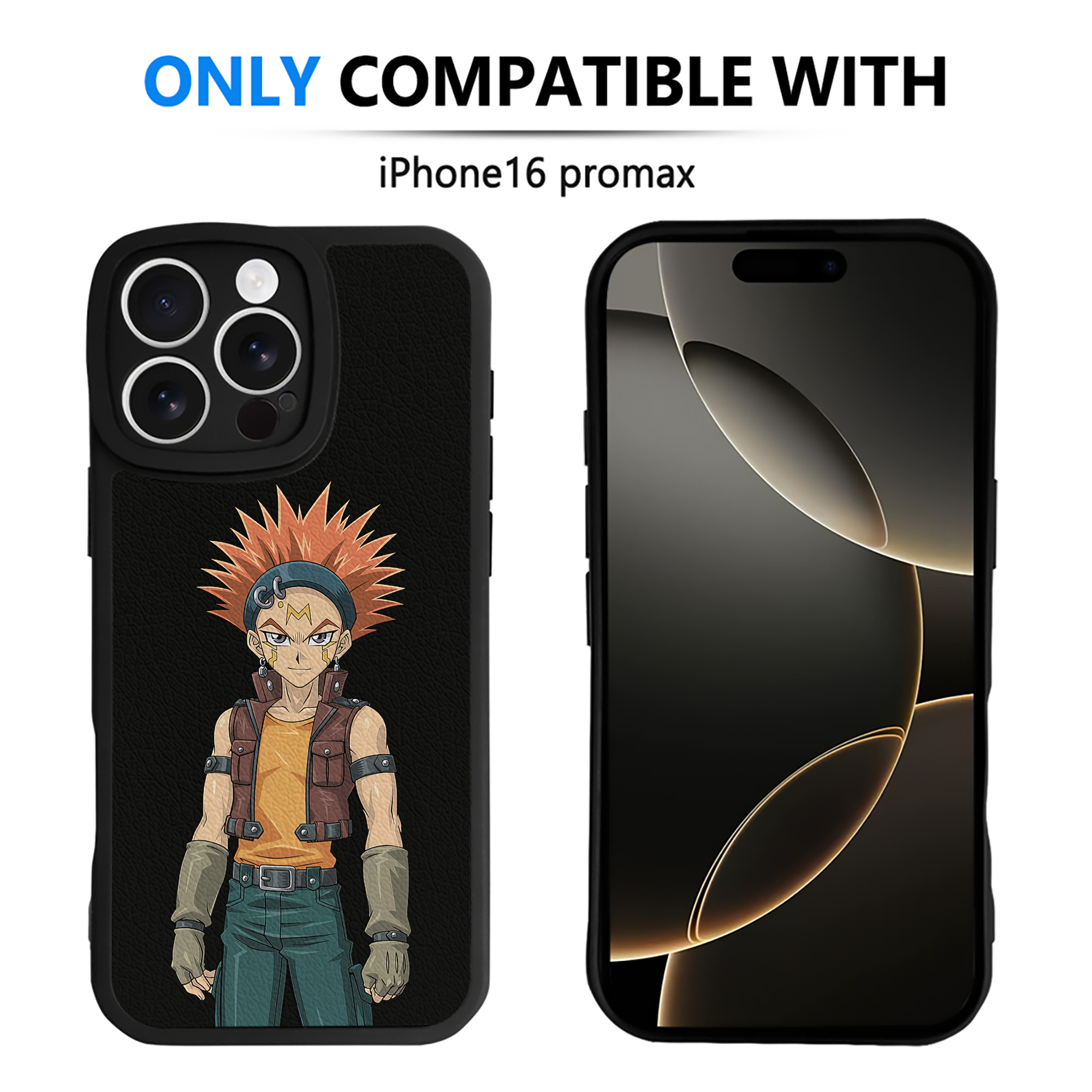 （画像用） 遊☆戯☆王 Yu-Gi-Oh! 【iPhone 16シリーズ対応】シリコンスマホケース（レザー調） 材質：シリコン